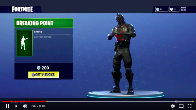 de emote breaking point komt uit seizoen 3 van fortnite de breaking point emote is gebaseerd op een stukje uit de film de gelaarsde kat - fortnite dansjes 500 v bucks